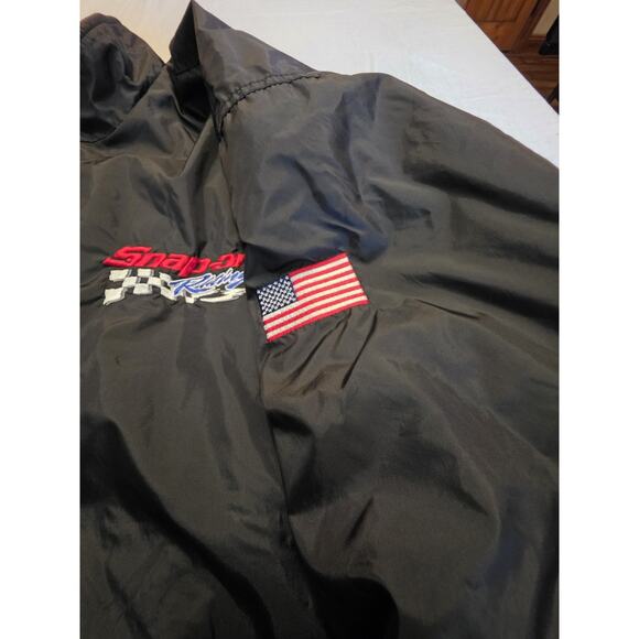 Snap On Racing Nylon Light Weight Men's Size 2XL Black Zippered Jacket - Picture 5 of 11
